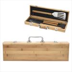 HH7048 BBQ Set In Bamboo Case With Custom Imprint